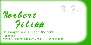 norbert filipp business card
